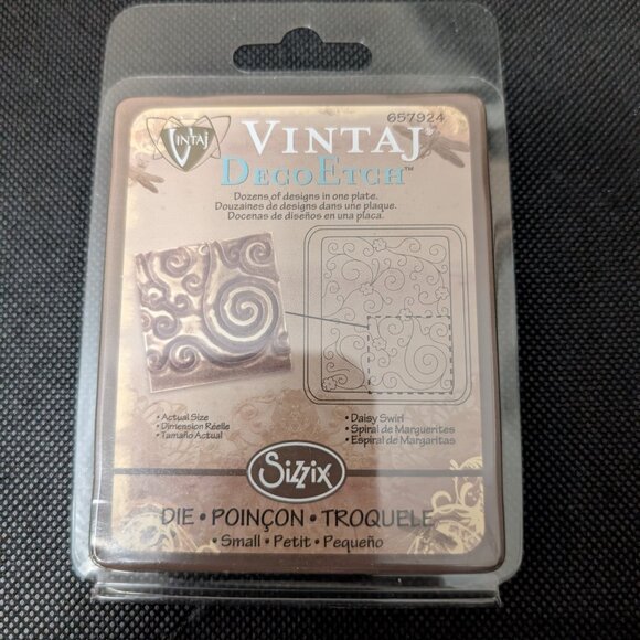 Lot of 3 Vintaj Deco Edge Dies for Sizzix - Picture 3 of 4